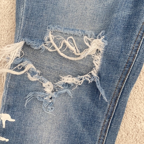 🥳HP🥳 Dolce & Gabbana Pretty distressed denim jeans light blue size 42 - Picture 4 of 10